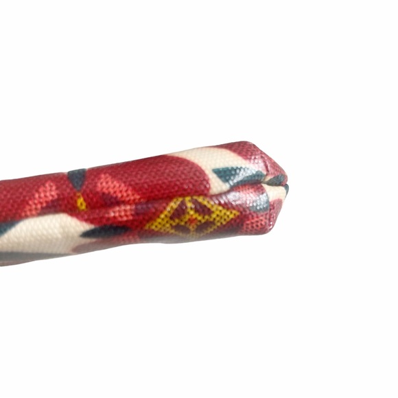 Fossil Key Per Bag iPad Case Coated Canvas New Floral Polka Dots Clutch NWOT - Picture 8 of 8